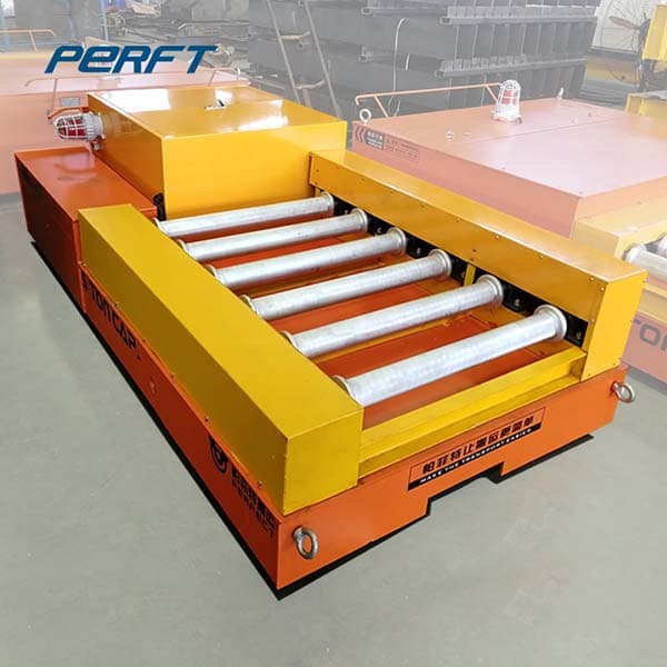 <h3>trackless transfer trolley on cement floor 120t--Perfect AGV </h3>
